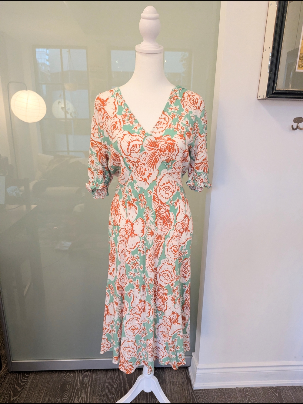 Diane von Furstenberg floral midi dress